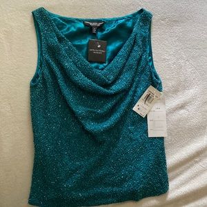 Peacock beaded top